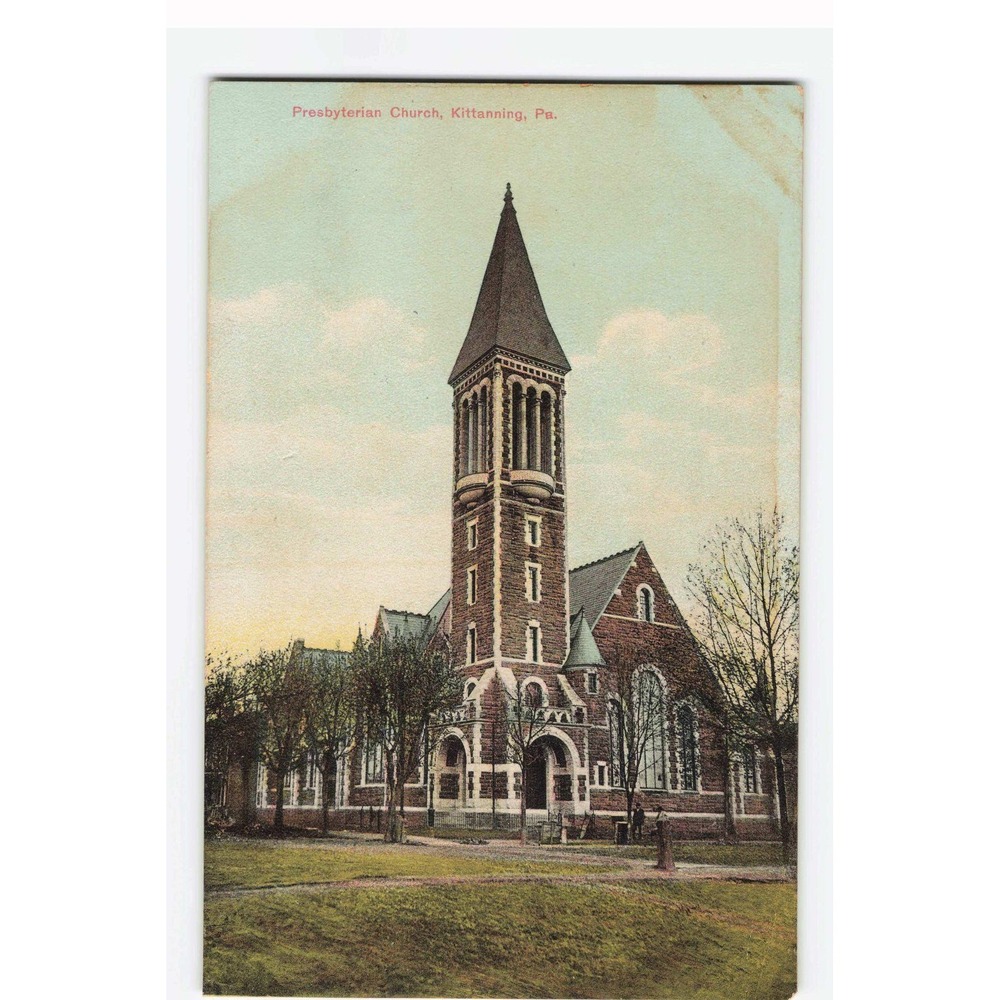 Vintage Presbyterian Church Kittanning PA Postcard H.H. Hamm Series Germany